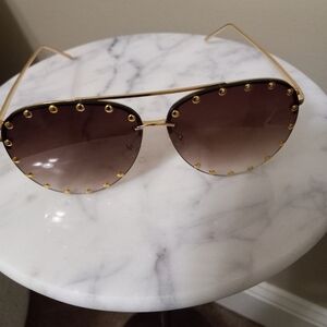 Gold Studded Sunglasses